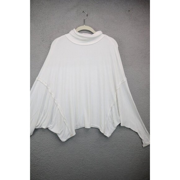 We the Free Ivory Oversized Dolman Sleeves Top-S/P-Turtleneck-Boho - Picture 1 of 9